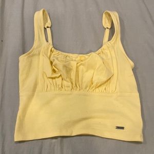 Hollister yellow tang top
